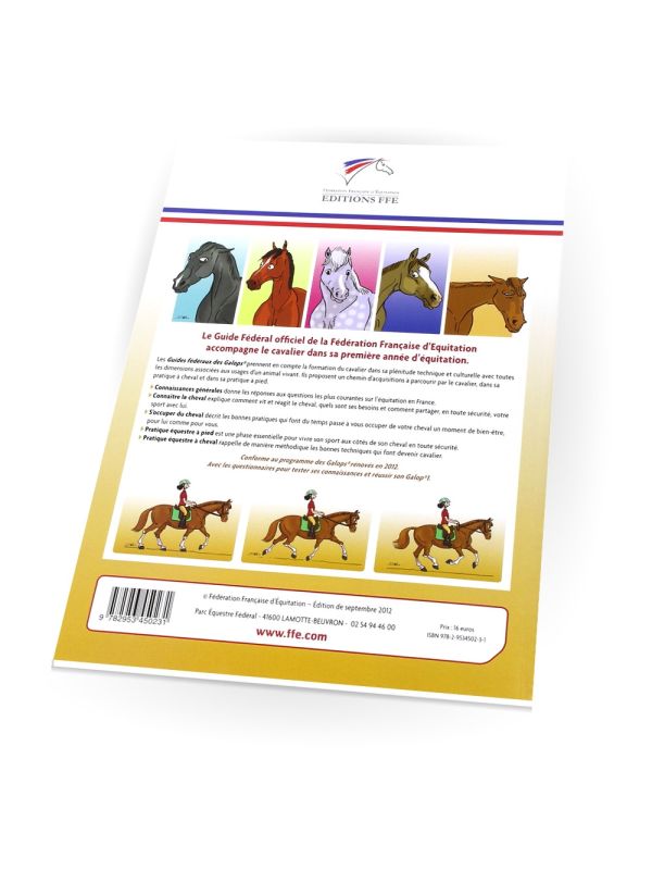 Etre cavalier Galop 1 à 4 spécial jeunes - Livre de Fédération française  d'équitation