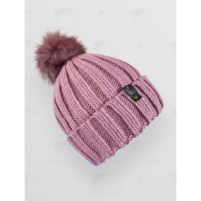 Bonnet FFE avec pompon amovible - couleur rose