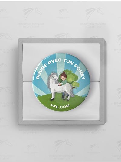 Lot de 30 Badges "Bouge avec ton Poney"